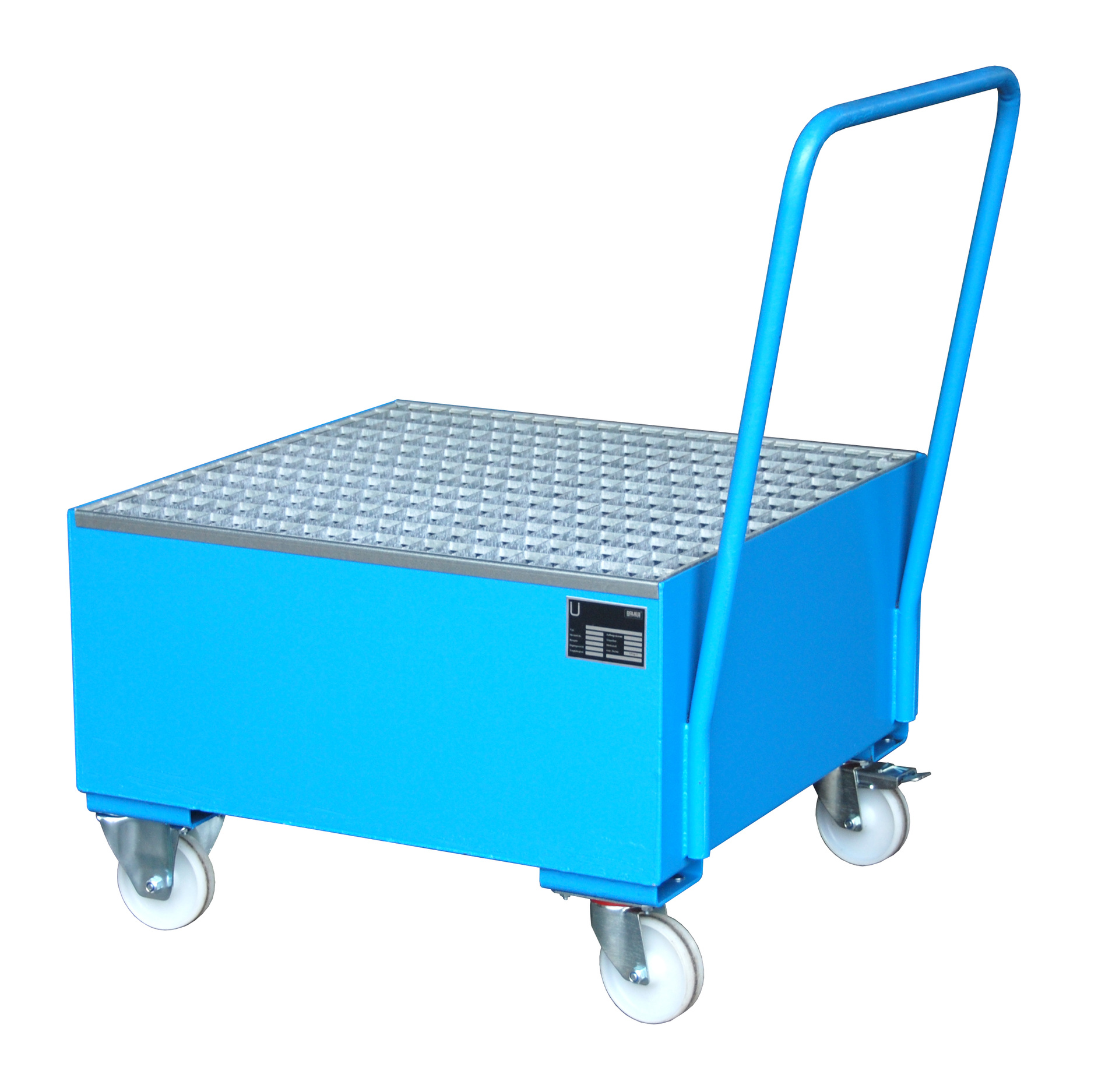 Fahrbare Auffangwanne Typ SERIE 2000 RAL 5012 Lichtblau